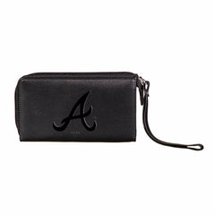 Atlanta Braves Wristlet Wallet Black - MLB Home