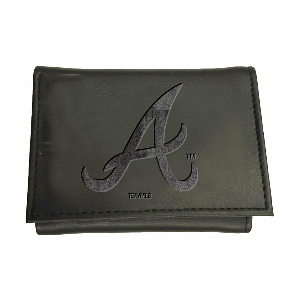 Atlanta Braves Tri-Fold Wallet Black - MLB Home