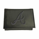 Atlanta Braves Tri-Fold Wallet Black - MLB Home