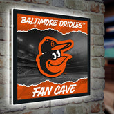 Baltimore Orioles 23"H x 23"L LED Wall Decor, Edgelite, Square - MLB Home