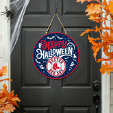 Boston Red Sox Halloween Round Door Décor with Hanging Rope, 18x18 - MLB Home