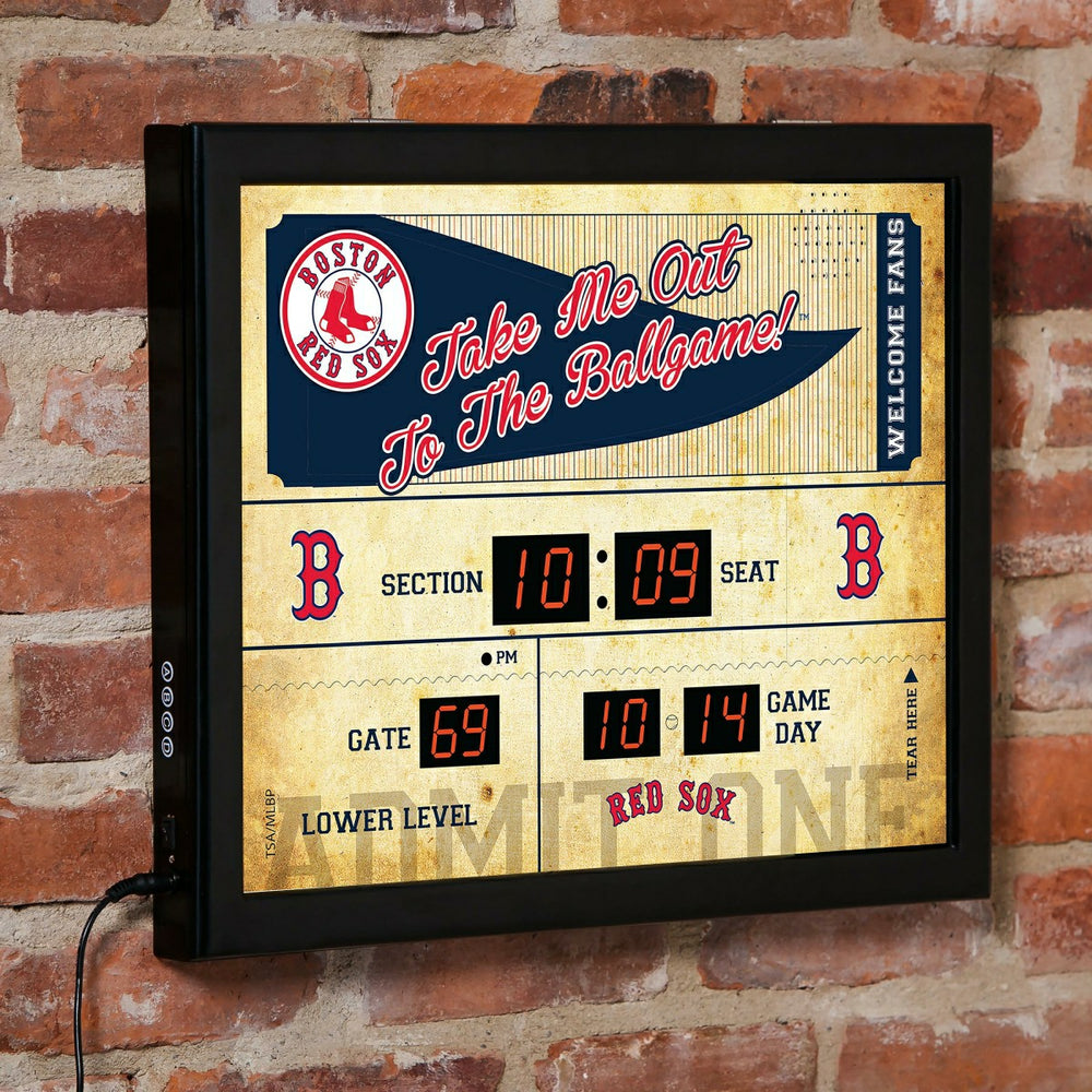 Scoreboard Wall Clock, Boston Red Sox - MLB Home