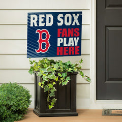 Boston Red Sox Coroplast Yard Sign "Fans Play Here" - MLB Home