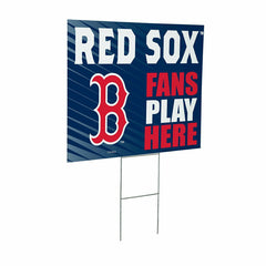 Boston Red Sox Coroplast Yard Sign "Fans Play Here" - MLB Home