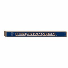 Boston Red Sox Engraved Wood Sign, 1.5" x 18" - MLB Home