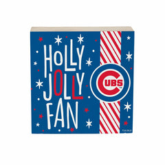 Chicago Cubs Block, Holiday, 6x6 - MLB Home