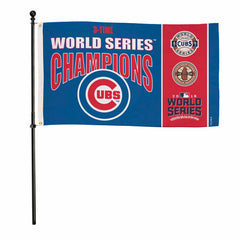 Chicago Cubs Single Sided Flag w/ 2 Grommets, 3'x5' Multi Win Flag - MLB Home