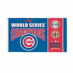Chicago Cubs Single Sided Flag w/ 2 Grommets, 3'x5' Multi Win Flag - MLB Home