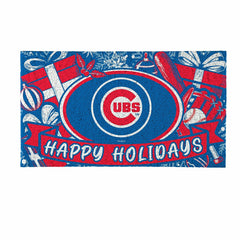 Chicago Cubs Holiday PVC Mat, 28"x16" - MLB
