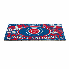 Chicago Cubs Holiday PVC Mat, 28"x16" - MLB