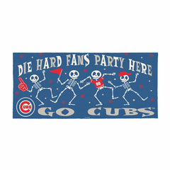 Chicago Cubs Flocked Coir Halloween Sassafras Switch Mat, 22"x10" - MLB