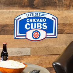 Chicago Cubs USA Embossed Steel Wall Sign, 11" x 17" - MLB Home