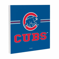 Chicago Cubs Wood Wall Sign, 12x12 - MLB Home
