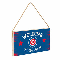 Chicago Cubs Wood Wall Sign, 6x11 - MLB Home