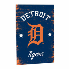Detroit Tigers Wood Wall Sign, 16x24 - MLB Home