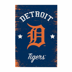 Detroit Tigers Wood Wall Sign, 16x24 - MLB Home