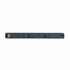 Detroit Tigers Engraved Wood Sign, 1.5" x 18" - MLB Home
