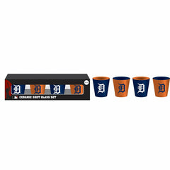 Detroit Tigers 4-Piece Ceramic 2oz. Cup Set - MLB Home