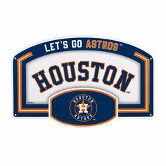 Houston Astros USA Embossed Steel Wall Sign, 11" x 17" - MLB Home