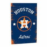 Houston Astros Wood Wall Sign, 16x24 - MLB Home