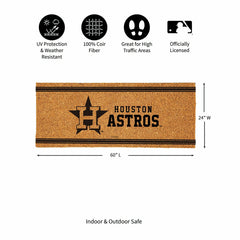 Houston Astros Extra Large One Color Coir Mat, 60"x24" - MLB