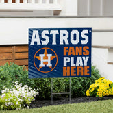 Houston Astros Coroplast Yard Sign "Fans Play Here" - MLB Home