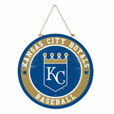 Kansas City Royals Round Door Décor with Hanging Rope, 18x18 - MLB Home