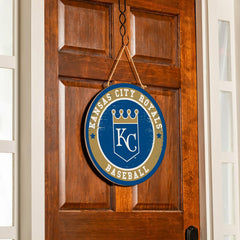 Kansas City Royals Round Door Décor with Hanging Rope, 18x18 - MLB Home