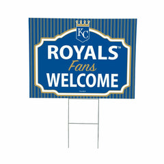 Kansas City Royals Coroplast Yard Sign, "Fans Welcome" - MLB Home