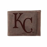 Kansas City Royals Front Pocket Wallet w/ RFID Blocking Brown - MLB Home