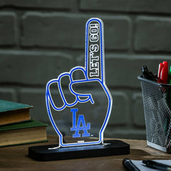 Los Angeles Dodgers Baseball Foam Finger Desklite LED Decor - MLB Home