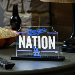 Los Angeles Dodgers Baseball Rectangle Desklite LED Decor - MLB Home