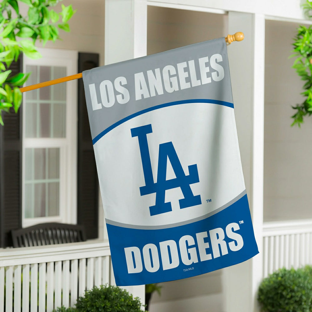 Los Angeles Dodgers Suede Flag, House - MLB Home