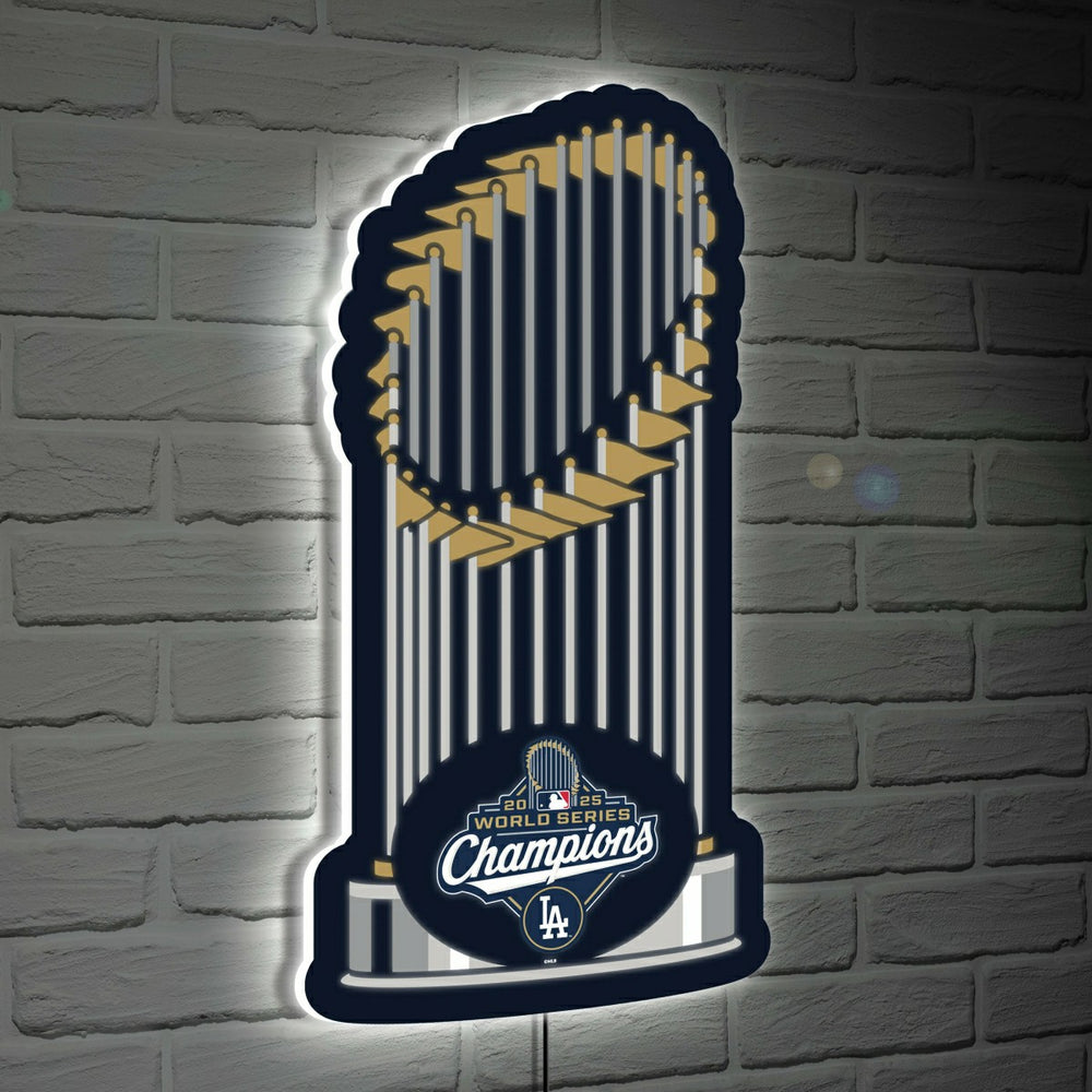 Los Angeles Dodgers, World Series 2025 LED Wall Decor, Edgelite, Shape - MLB