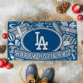 Los Angeles Dodgers Holiday PVC Mat, 28"x16" - MLB