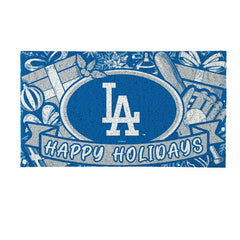 Los Angeles Dodgers Holiday PVC Mat, 28"x16" - MLB
