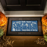 Los Angeles Dodgers Flocked Coir Halloween Sassafras Switch Mat, 22"x1 - MLB