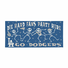 Los Angeles Dodgers Flocked Coir Halloween Sassafras Switch Mat, 22"x1 - MLB