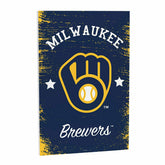 Milwaukee Brewers Wood Wall Sign, 16x24 - MLB Home