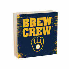 Milwaukee Brewers Plock, Down Home Fans, 6x6 - MLB Home
