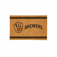Milwaukee Brewers Large One Color Coir Mat, 36"x24" - MLB