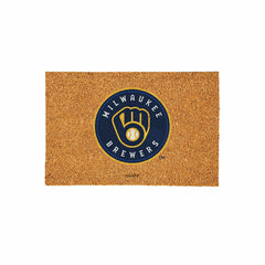 Milwaukee Brewers Large Full Color Coir Mat, 36"x24" - MLB