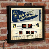 Scoreboard Wall Clock, Milwaukee Brewers - MLB Home