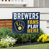 Milwaukee Brewers Coroplast Yard Sign "Fans Play Here" - MLB Home