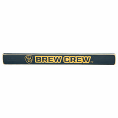 Milwaukee Brewers Engraved Wood Sign, 1.5" x 18" - MLB Home