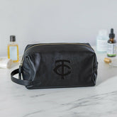 Minnesota Twins, Embossed Toiletry Bag, Black - MLB Home