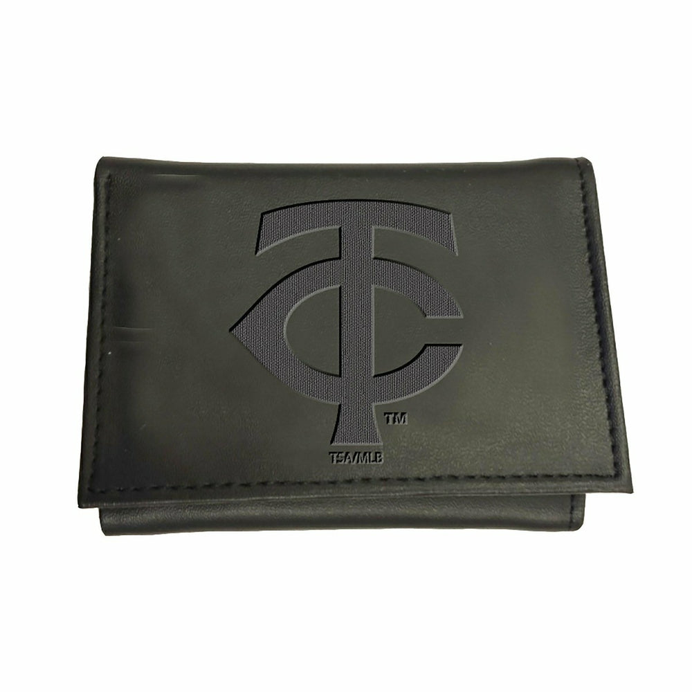 Minnesota Twins Tri-Fold Wallet Black - MLB Home
