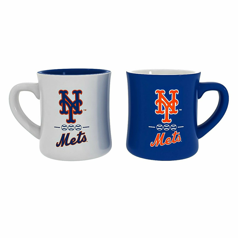 New York Mets 10oz Ceramic Cup Set, 2pc - MLB Home
