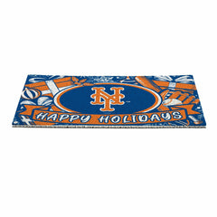 New York Mets Holiday PVC Mat, 28"x16" - MLB