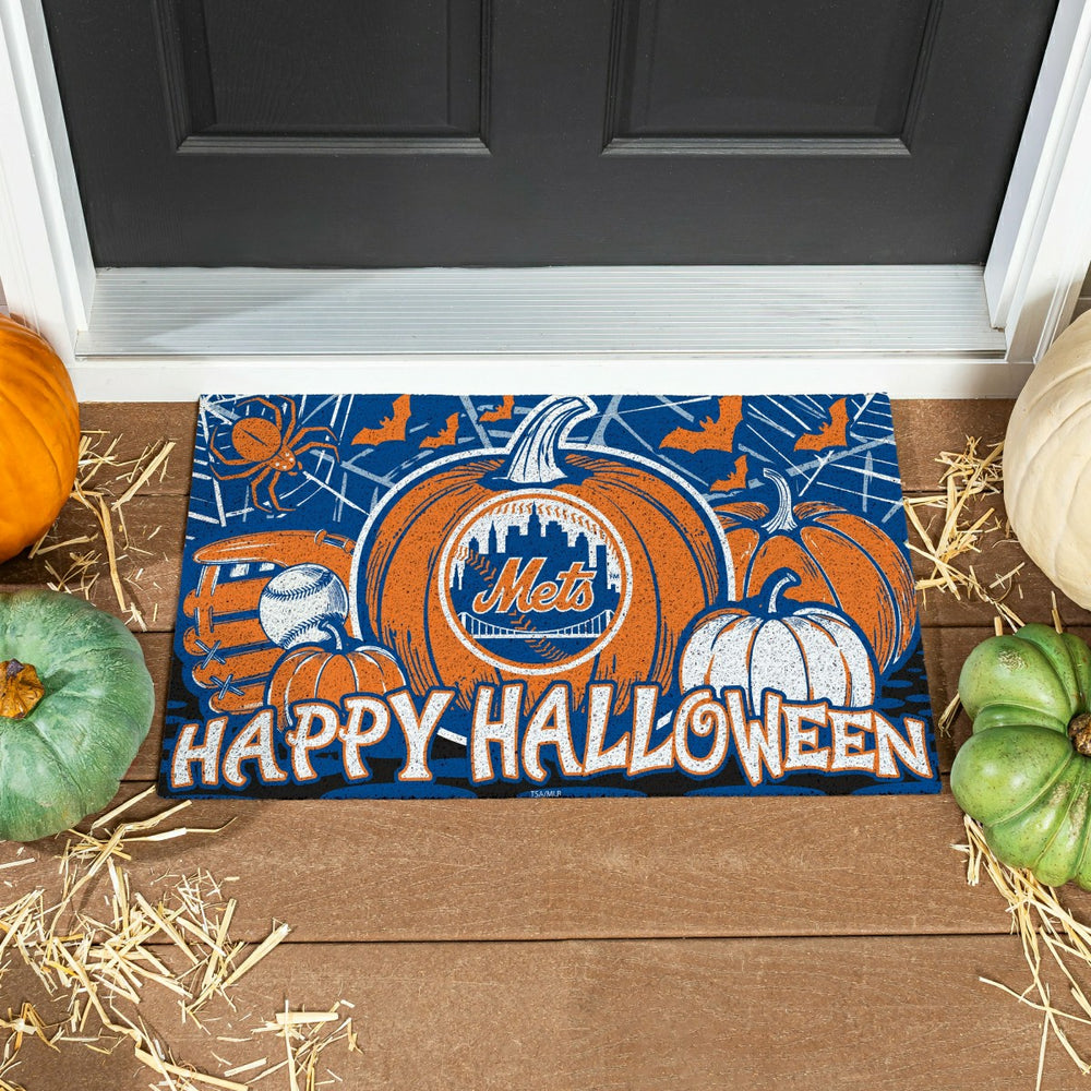 New York Mets Halloween PVC Mat, 28"x16" - MLB